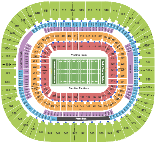 Bank Of America Stadium Belk Bowl Seating Chart